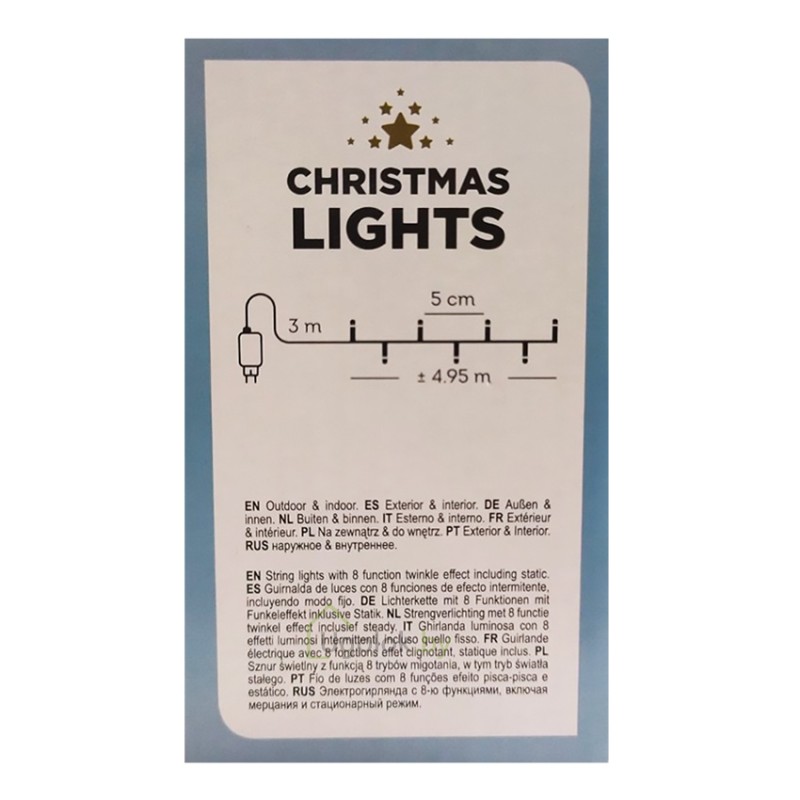 Гирлянда светодиодная Lumineo Basic Twinkle 5 м 100 LED теплый белый (493190)