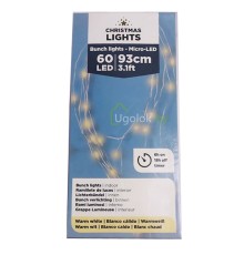 Гирлянда светодиодная Lumineo 486108 93 cм 60 LED String lights Micro Led теплый белый