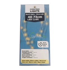 Гирлянда светодиодная Lumineo 486107 73 cм 48 LED String lights Micro Led теплый белый