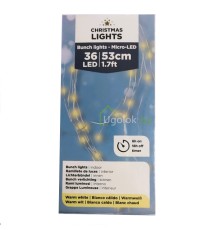 Гирлянда светодиодная Lumineo 486106 53 cм 36 LED String lights Micro Led теплый белый
