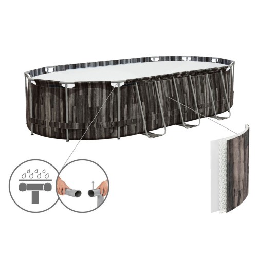 Бассейн каркасный Bestway 5611R Steel Pro MAX 610x366x122см