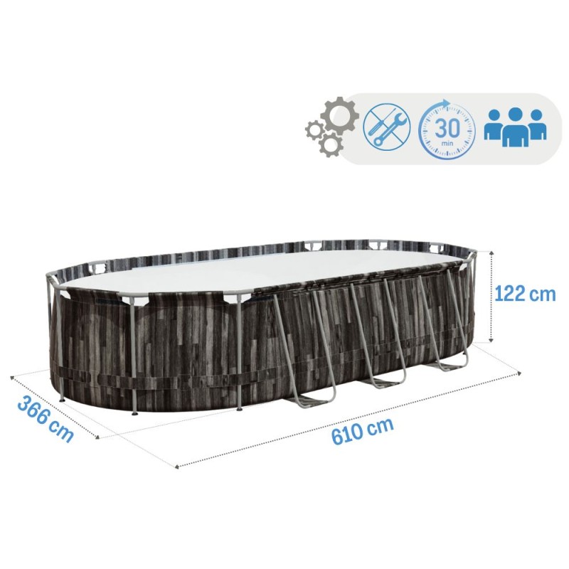 Бассейн каркасный Bestway 5611R Steel Pro MAX 610x366x122см 5611R - фото 2 | Ugolok.by