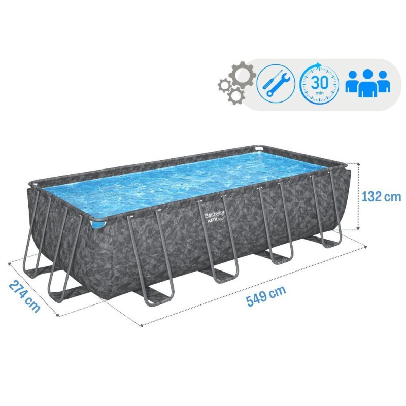 Бассейн каркасный Bestway 561KA зимостойкий APX 365, 549x274x132cм 561KA - фото 4 | Ugolok.by