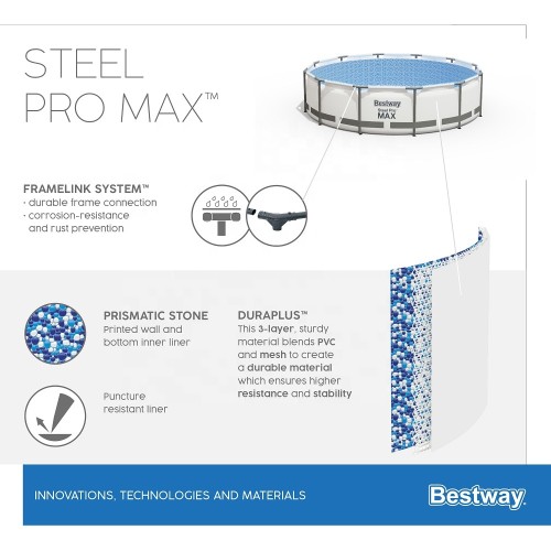 Бассейн каркасный Bestway 56406 Steel Pro MAX 305x76см