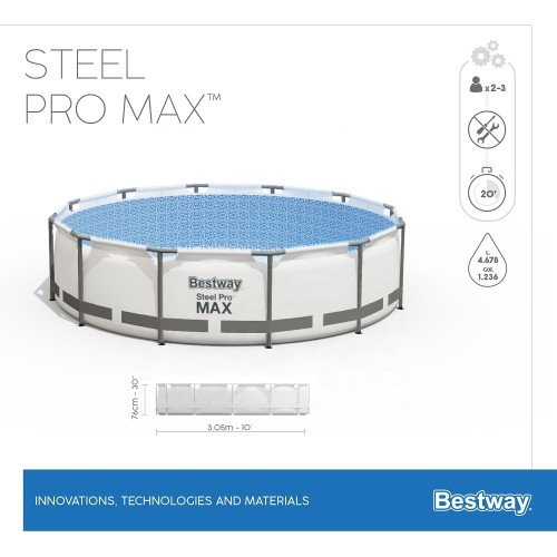 Бассейн каркасный Bestway 56406 Steel Pro MAX 305x76см