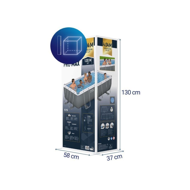 Бассейн каркасный Bestway 56441 Power Steel 404х201х100см  56441 - фото 7 | Ugolok.by
