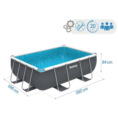 Каркасный бассейн Bestway 56629 Steel Pro MAX 282х196х84см