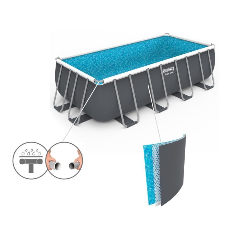 Бассейн каркасный Bestway 56670 Steel Pro MAX 488х244х122см  56670 - фото 7 | Ugolok.by
