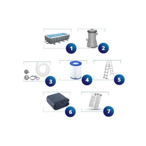 Бассейн каркасный Bestway 56670 Steel Pro MAX 488х244х122см 