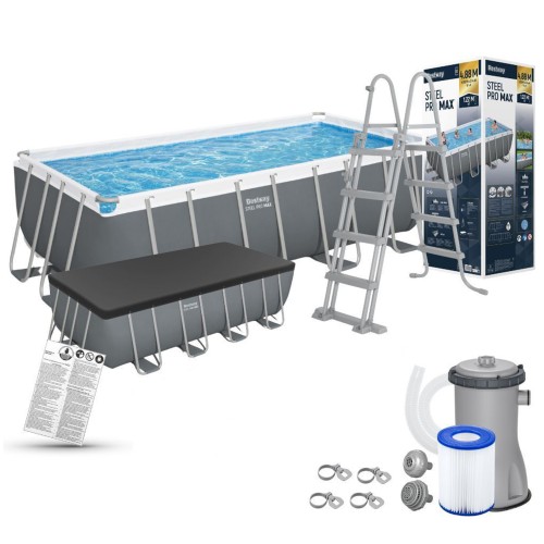 Бассейн каркасный Bestway 56670 Steel Pro MAX 488х244х122см 
