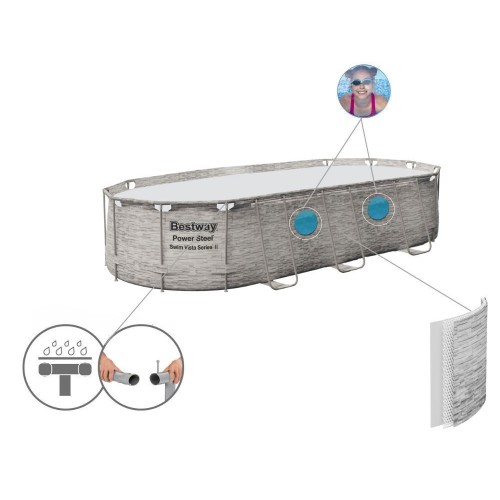 Бассейн каркасный Bestway 56716 Steel Pro MAX 549х274х122см