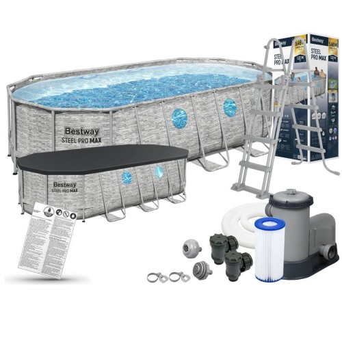 Бассейн каркасный Bestway 56716 Steel Pro MAX 549х274х122см