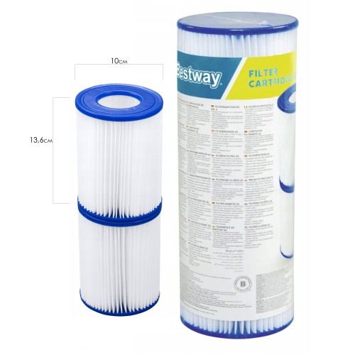 Сменный картридж (2 шт.) Bestway 58094  тип II, для насосов 58117, 58148, 58383, 58386