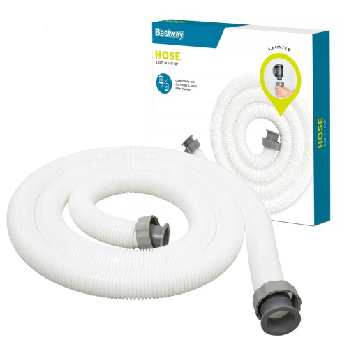 Шланг  Bestway 58368  для бассейна гофрированный с гайками 300см, D38мм