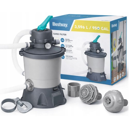 Песочный фильтр-насос Bestway 58515 для бассейнов 3 596 л/ч 