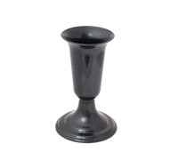 Ваза для цветов (пластик) 12х25 см, черная