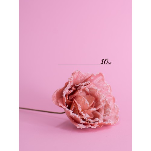 Цветок Роза декоративный 10 см набор 3 шт 23330-3 