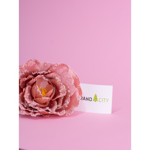 Цветок Роза декоративный 10 см набор 3 шт 23330-3 