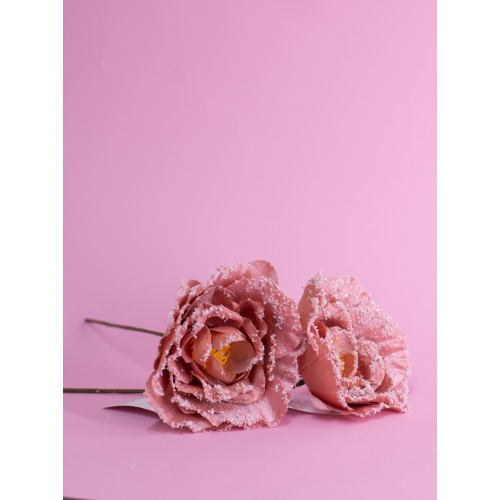 Цветок Роза декоративный 10 см набор 3 шт 23330-3 