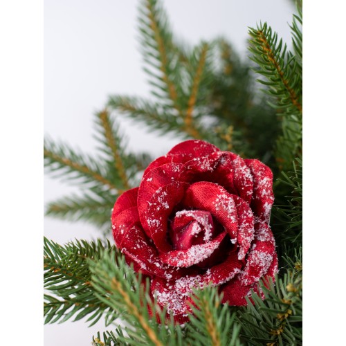 Цветок Роза декоративный 11 см набор 3 шт 27497-3 