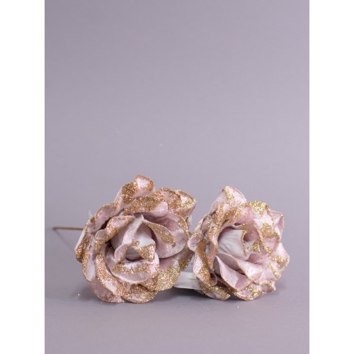 Цветок Роза декоративный 10 см набор 3 шт 37024-3