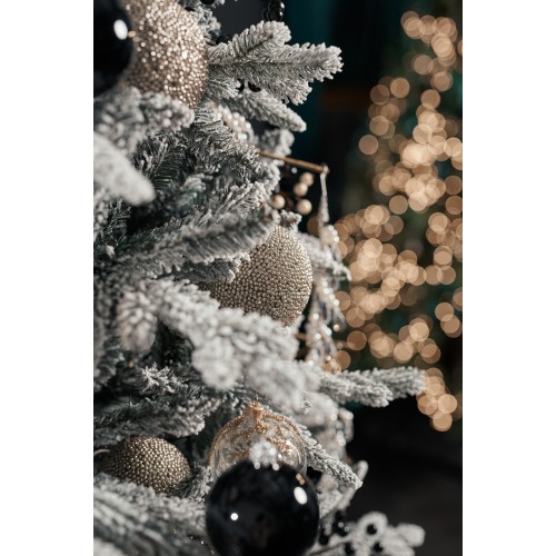 Шар новогодний пластиковый 8см 39172-7 шампань