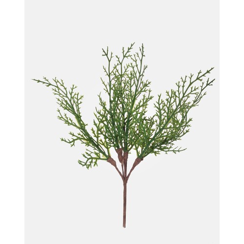 Ветка искусственной туи зеленая, 25 см (55657) Ветка искусственной туи зеленая, 25 см (55657)