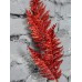 Ветка декоративная папоротник красный, 68 см (39445)
