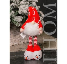 Гном под елку в ботиночках со снеговиками, 53 см (HM2867-53)