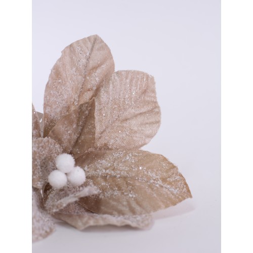 Цветок декоративный, 20 см (кремовый, 01940)