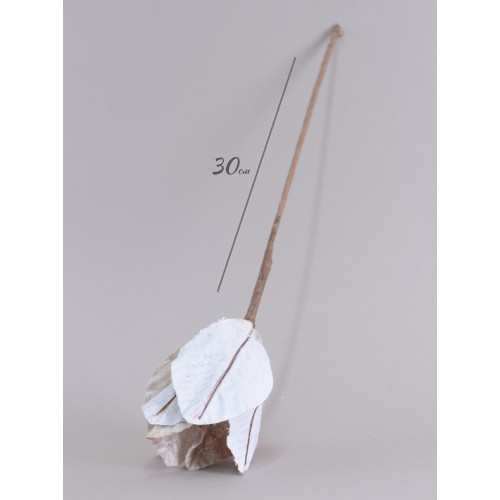 Цветок декоративный, 20 см (кремовый, 01940)