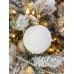 Шар новогодний, 10 см (белый, 39172-3)