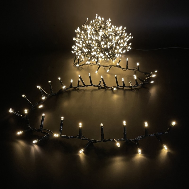 Гирлянда светодиодная String Light, 40 м, 8 режимов, 2000 ламп (теплый белый, 85744) Luca lighting