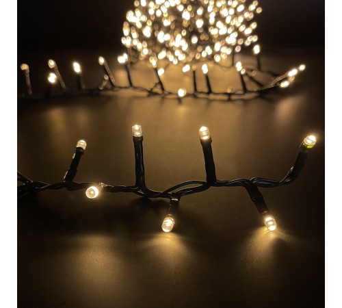 Гирлянда светодиодная String Light, 40 м, 8 режимов, 2000 ламп (экстра теплый белый, 85745) Luca lighting