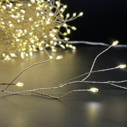 Гирлянда светодиодная Snake Light 400 LED, 8 функций, 10 м (теплый белый, 88112)