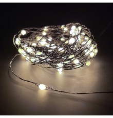 Гирлянда светодиодная String Light 150 LED, 8 функций, 15 м (теплый белый, 87421)