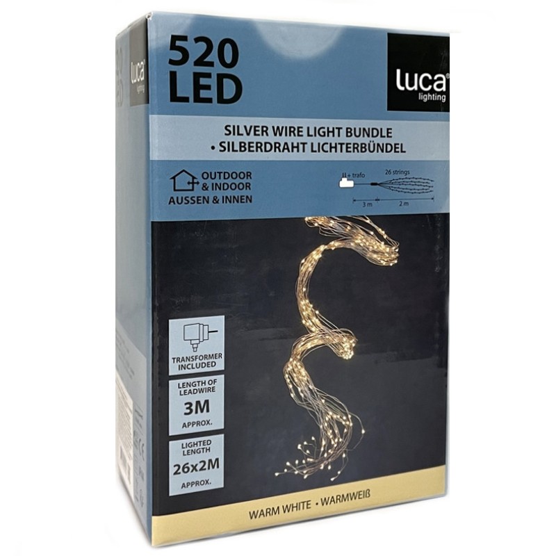 Гирлянда светодиодная «Хвост» String Light, 2 м, 520 ламп (теплый белый, 84927) Luca lighting 84927 купить в Минске - интернет-магазин Ugolok.by