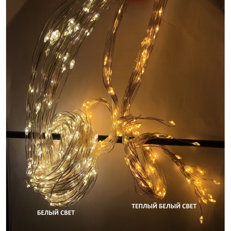 Гирлянда светодиодная «Хвост» String Light, 2 м, 240 ламп (белый, 84923) Luca lighting 84923 - фото 3 | Ugolok.by