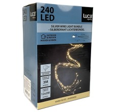 Гирлянда светодиодная «Хвост» String Light, 2 м, 240 ламп (теплый белый, 84077) Luca lighting