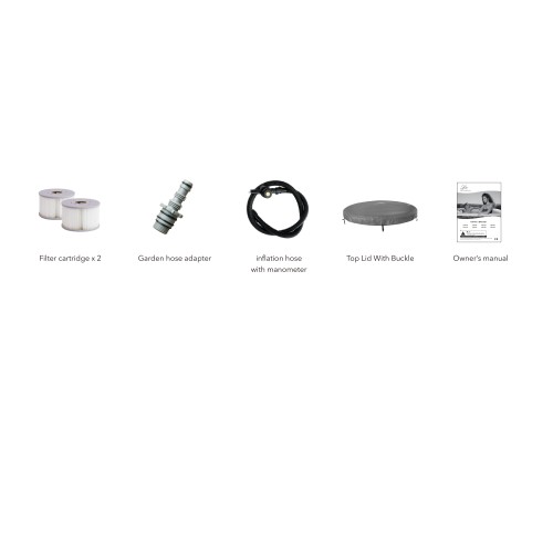 Надувной бассейн джакузи LR062U-GR MSpa 204х70 см Pebble 930 л, круглый, аэромассаж Надувной бассейн джакузи LR062U-GR MSpa 204х70 см Pebble 930 л, круглый, аэромассаж