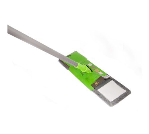Швабра для уборки пола с насадкой из микрофибры ML1004-1 Mellor Step (серо-зеленая)
