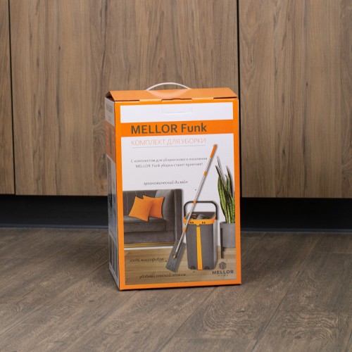 Комплект для уборки Mellor Funk ML1015-1 (швабра + ведро) Комплект для уборки Mellor Funk ML1015-1 (швабра + ведро)