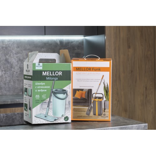 Комплект для уборки швабра с ведром для отжима Mellor Milonga ML1014-1