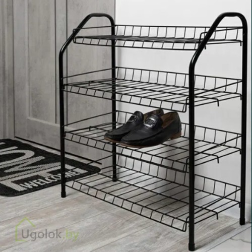 Этажерка для обуви NIKA (660x700x300) (черный)