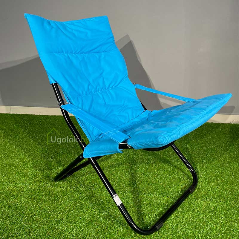 Кресло-шезлонг NIKA Haushalt HHK-4 голубой