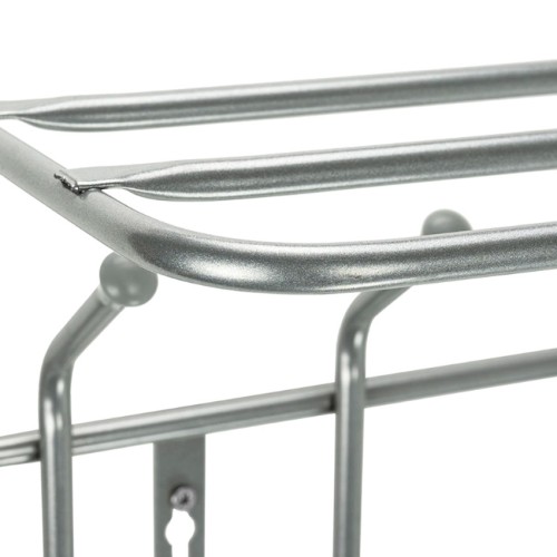 Вешалка настенная с полкой NIKA ВП6 (серебро)