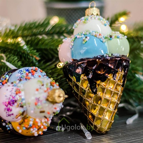 Новогодняя игрушка Мороженое (ручная работа) Новогодняя игрушка Мороженое (ручная работа)