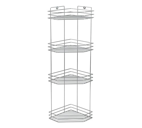 Полка угловая 4-ярусная Rosenberg RUS-385303-4Zn (20*27*69 см)