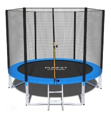 Батут Funfit (фанфит) PRO 252 см (УСИЛЕННЫЙ) с лестницей и длинными ножками