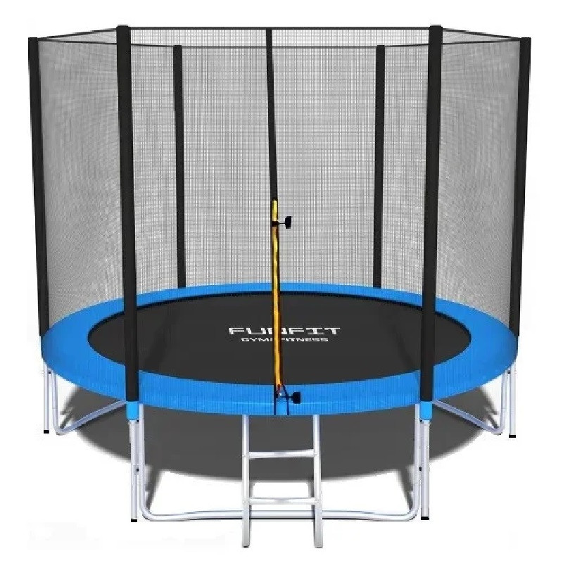 Батут Funfit (фанфит) PRO 252 см (УСИЛЕННЫЙ) с лестницей и длинными ножками FF PRO 252 купить в Минске - интернет-магазин Ugolok.by